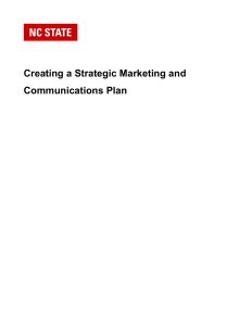 creating a University Marketing Plan 