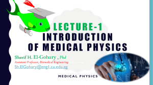 Introduction of medical physics
