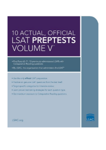 pdfcoffee.com 2014-10-actual-official-lsat-preptests-volume-v-by-law-school-admission-council-preptests-62-71-lsat-series-law-school-admission-council-pdf-free