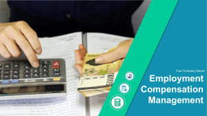 employment compensation management powerpoint presentation slides wd