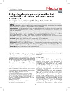 Axillary lymph node metastasis in breast cancer