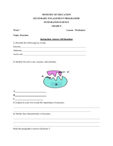 Grade 9 Integrated Science Week 7 Lesson 1  Worksheets 1 and Answersheets