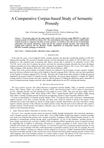 A Comparative Corpus-based Study of Semantic Prosody