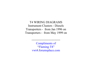 T4 VDO Specific Wiring Diagrams