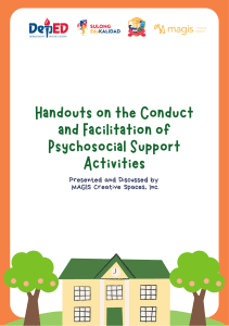 Handouts of the Conduct and Facilitation of PSS Activities 20220809