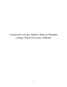 A Proposal to set up a Digital Library a