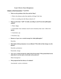 Study Guide 1 Philosophy