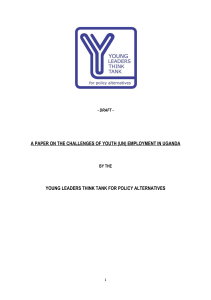 The challenges of youth (un-) employment in Uganda (Pdf)