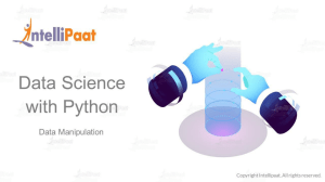 Module 4 Data Manipulation numpy