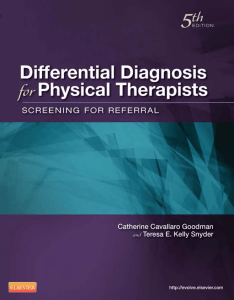 Differential Diagnosis for Physical Therapists- Screening for Referral