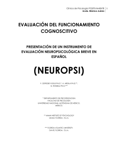 Test de NEUROPSI Completo