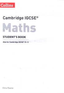 Collins Cambridge IGCSE®️ Maths Student Book 