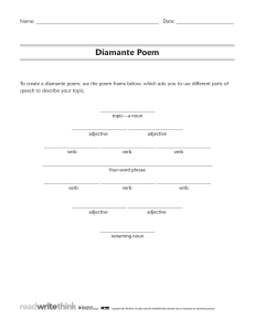 Diamante Poem