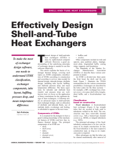 Design Shell-and-Tube Heat Exchangers