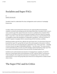 Duhalde Socialists and Super PACs (3)
