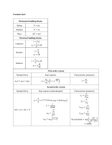 MechatronicsExam2 FormulaSheet