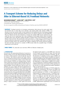 A Transport Scheme for Reducing Delays and Jitter in Ethernet-Based 5G Fronthaul Networks