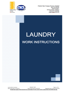 Laundry Work Instructions