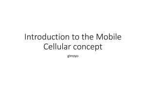 1G Mobile Mobile Cellular Network concepts