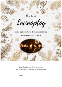 Meld dig på lucia 22