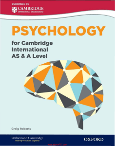 (Cambridge International AS & A Level) Craig Roberts - Psychology for Cambridge International AS and A Level-Oxford University Press (2014)