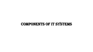 Components of IT Systems