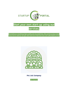 Start your own start-up using our services