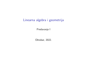 LAG - Predavanje I (1)