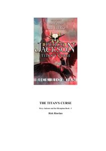 THE TITAN'S CURSE - Percy Jackson