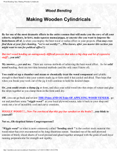 wood bending tips; making wooden cylindricals