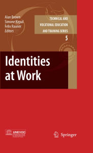 Alan Brown, Simone Kirpal, Felix Rauner-Identities at Work (Technical and Vocational Education and Training  Issues, Concerns and Prospects) (2007)