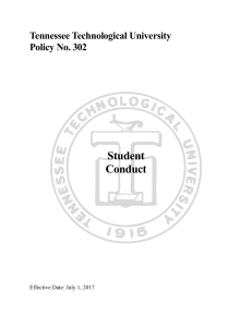 TTU - Student Conduct Policy