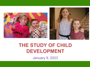 Child Development: Theories, Issues, and Data