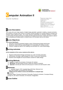 3D Computer Animation syllabus