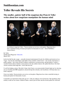 Teller's Seven Laws of Magic
