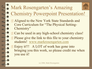 Rosengarten Chemistry Review
