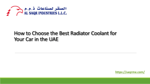 How to Choose the Best Radiator Coolant for Your Car in the UAE