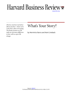 HBR What s Your Story 