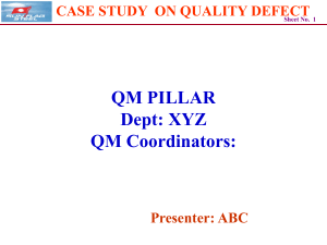 QM Quality defect Case Study presentation format Sep 08