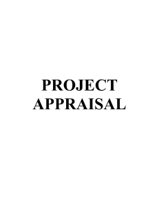 Project Appraisal Outline