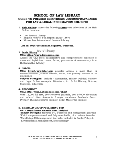 2022  RELEVANT E-DATABASES(Areas of Strength for FoL