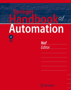 Nof S.Y. Springer Handbook of Automation, Springer, 2009