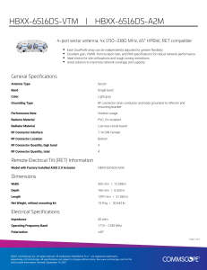 HBXX-6516DS-VTM Product specifications