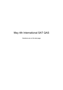 May 2019 International SAT QAS - McElroy Tutoring