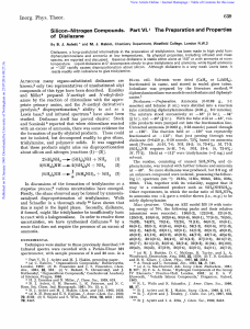 Aylett - Si-N Compounds - The Preparation & Properties of disilazine - 1969