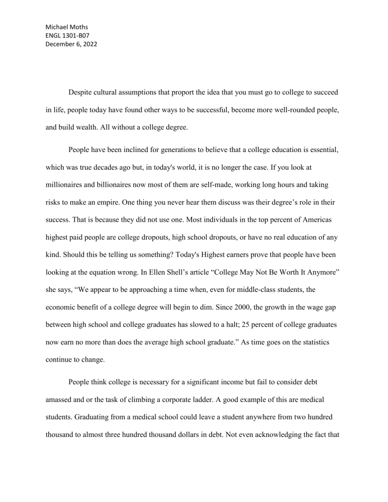 College Essay