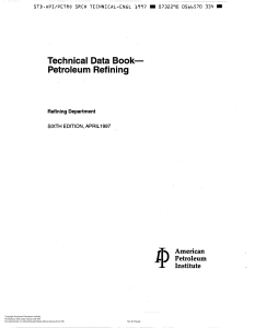 API - Technical Databook - Petroleum Refining