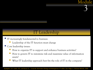 Module 3 - IT Leadership