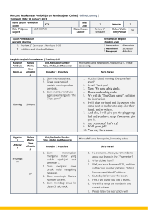 Mathematics Lesson Plan Review Sem 1 - 16 January 2023 - Copy