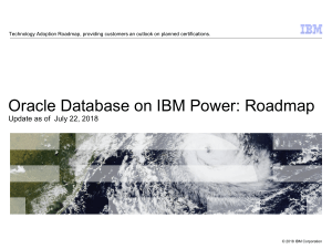 IBM Power Oracle Roadmap Reder Martin  July 22 2018 